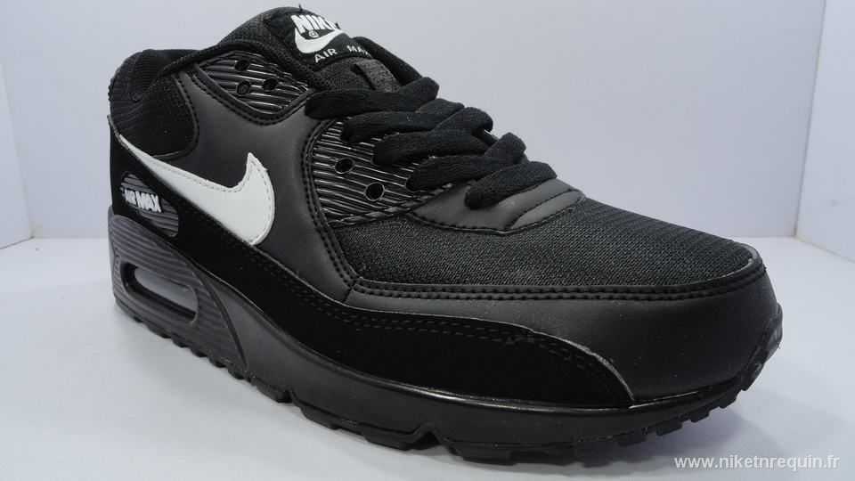 noir blanc logo de Nike Air Max 90 (2)